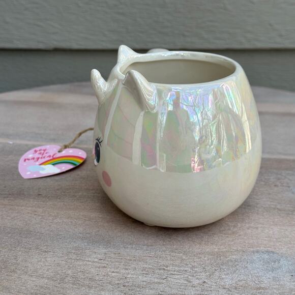 Unicorn Iridescent White Decorative Ceramic Coffee Mug New Collectible Cute - Picture 3 of 13